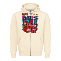 Sandshell happy valentines day with gnomes and truck olivia Zipper Hoodie - OliviaCreatesArt