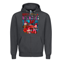 Smoke happy valentines day with gnomes and truck olivia Zipper Hoodie - OliviaCreatesArt