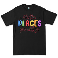 Black oh the places you will go Premium Tee - MaliasSmallBusiness