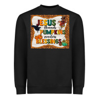Black jesus flannel's pumpkins blessings Heavyweight Sweatshirt - TumblerDesignByShophia