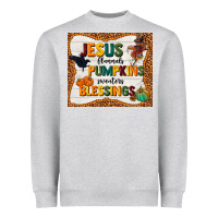 Jesus Flannel's Pumpkins Blessings Heavyweight Sweatshirt | Teevron