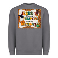 Storm jesus flannel's pumpkins blessings Heavyweight Sweatshirt - TumblerDesignByShophia