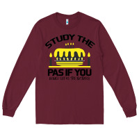 Burgundy Study the past if you would define the future shi Long Sleeve Tee - Bettercallsaul