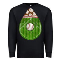 Black baseball and western roses teardrop Premium Sweatshirt - BundleAndBundleShop