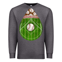 Charcoal Heather baseball and western roses teardrop Premium Sweatshirt - BundleAndBundleShop