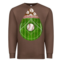 Chestnut baseball and western roses teardrop Premium Sweatshirt - BundleAndBundleShop