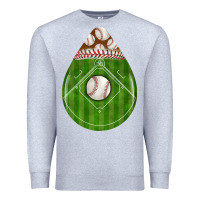 Heather Grey baseball and western roses teardrop Premium Sweatshirt - BundleAndBundleShop