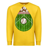 Lemon baseball and western roses teardrop Premium Sweatshirt - BundleAndBundleShop