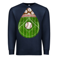 Navy baseball and western roses teardrop Premium Sweatshirt - BundleAndBundleShop