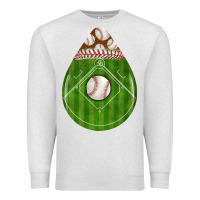Oatmeal Heather baseball and western roses teardrop Premium Sweatshirt - BundleAndBundleShop