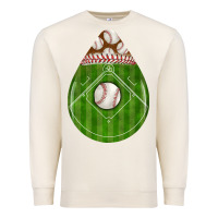 Sandshell baseball and western roses teardrop Premium Sweatshirt - BundleAndBundleShop