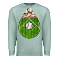 Seafoam baseball and western roses teardrop Premium Sweatshirt - BundleAndBundleShop