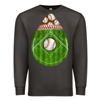 Smoke baseball and western roses teardrop Premium Sweatshirt - BundleAndBundleShop