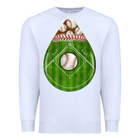 White baseball and western roses teardrop Premium Sweatshirt - BundleAndBundleShop