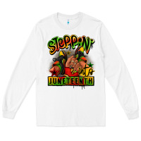 White Steppin' into Juneteenth black girl sneakers Long Sleeve Tee - RanaPortraitStore