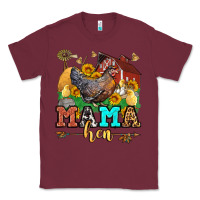 Burgundy mama hen Classic Tee - LillyAllenDesigns