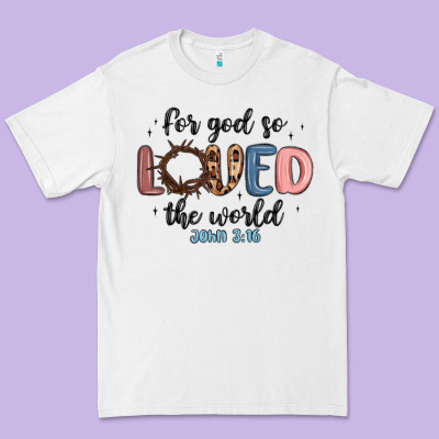 For God So Loved The World Premium Tee Designed By Maliassmallbusiness
