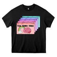 Black too many tabs Heavy Core Tee - MaliasSmallBusiness