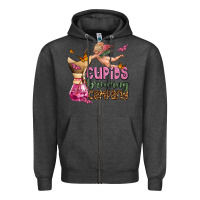 Charcoal Heather cupids brewıng  company olivia Zipper Hoodie - OliviaCreatesArt