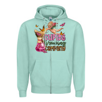 Seafoam cupids brewıng  company olivia Zipper Hoodie - OliviaCreatesArt