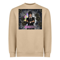 Gothic Girl With Black Rose Heavyweight Sweatshirt | Teevron