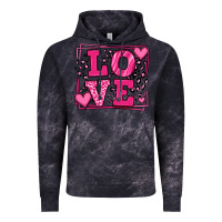 Cloud Black Love leopard frame Vintage Hoodie - LillyAllenDesigns