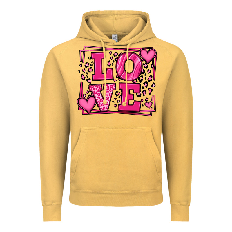 Love Leopard Frame Vintage Hoodie by LillyAllenDesigns | Teevron