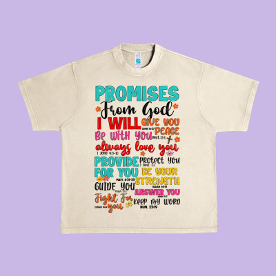 Promises From God Urban Heavy Tee Designed By Artiststas