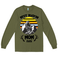 Army Green Best Buckin Mom Ever Long Sleeve Tee - Bettercallsaul