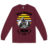 Burgundy Best Buckin Mom Ever Long Sleeve Tee - Bettercallsaul