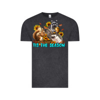 Vintage Black Fall Tis The Season Animals Vintage Tee - LillyAllenDesigns