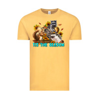 Vintage Mustard Fall Tis The Season Animals Vintage Tee - LillyAllenDesigns