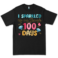 Black i sparkled my way through 100 days Premium Tee - MaliasSmallBusiness