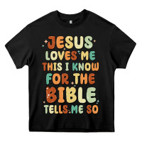 Black jesus loves me this i know for the bible tells me Heavy Core Tee - MaliasSmallBusiness