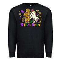 Black my first mardi gras unicorn Premium Sweatshirt - FaDigitalArtStudio