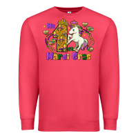 Cardinal my first mardi gras unicorn Premium Sweatshirt - FaDigitalArtStudio