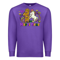 Purple my first mardi gras unicorn Premium Sweatshirt - FaDigitalArtStudio