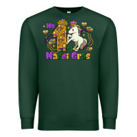 Sports Green my first mardi gras unicorn Premium Sweatshirt - FaDigitalArtStudio