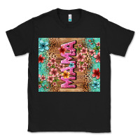 Black floral mama Classic Tee - LillyAllenDesigns