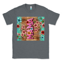 Charcoal Heather floral mama Classic Tee - LillyAllenDesigns