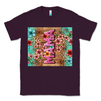Plum floral mama Classic Tee - LillyAllenDesigns