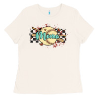 Bone softball mama Ladies Tee - MaliasSmallBusiness