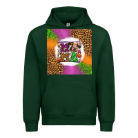 Forest Green halloween cow mama Urban Hoodie - LillyAllenDesigns