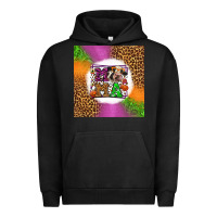 Pigment Black halloween cow mama Urban Hoodie - LillyAllenDesigns
