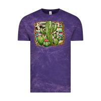 Cloud Purple serape cowhide cactus Vintage Tee - JahusDesignShop
