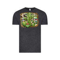 Vintage Black serape cowhide cactus Vintage Tee - JahusDesignShop