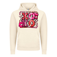 Vintage Artic Xoxo Valentine's Day leopard frame Vintage Hoodie - LillyAllenDesigns