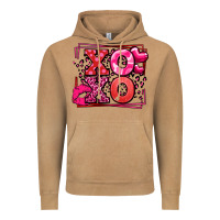 Vintage Camel Xoxo Valentine's Day leopard frame Vintage Hoodie - LillyAllenDesigns