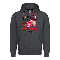 Smoke just a girl who loves valentine's day Zipper Hoodie - OliviaCreatesArt