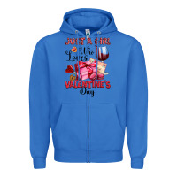 True Royal just a girl who loves valentine's day Zipper Hoodie - OliviaCreatesArt